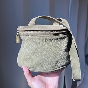 vintage coach sonoma fishing creel in SAGE nubuc suede